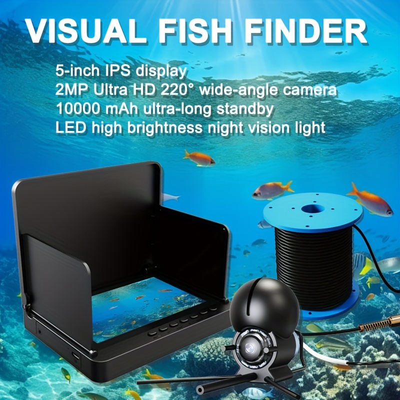 Wireless Fish Finder With Rechargeable Battery And Range - Temu