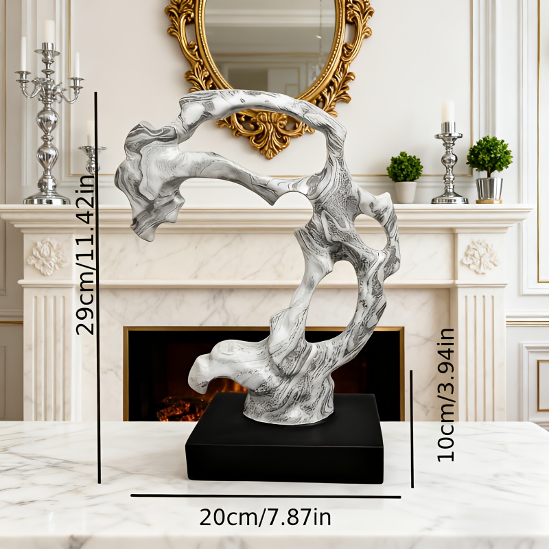 Handmade European Luxury Art Twisted Sculpture Collectible Figurines for Home Living Room Hotel Restaurant Cafe Decor And Gift