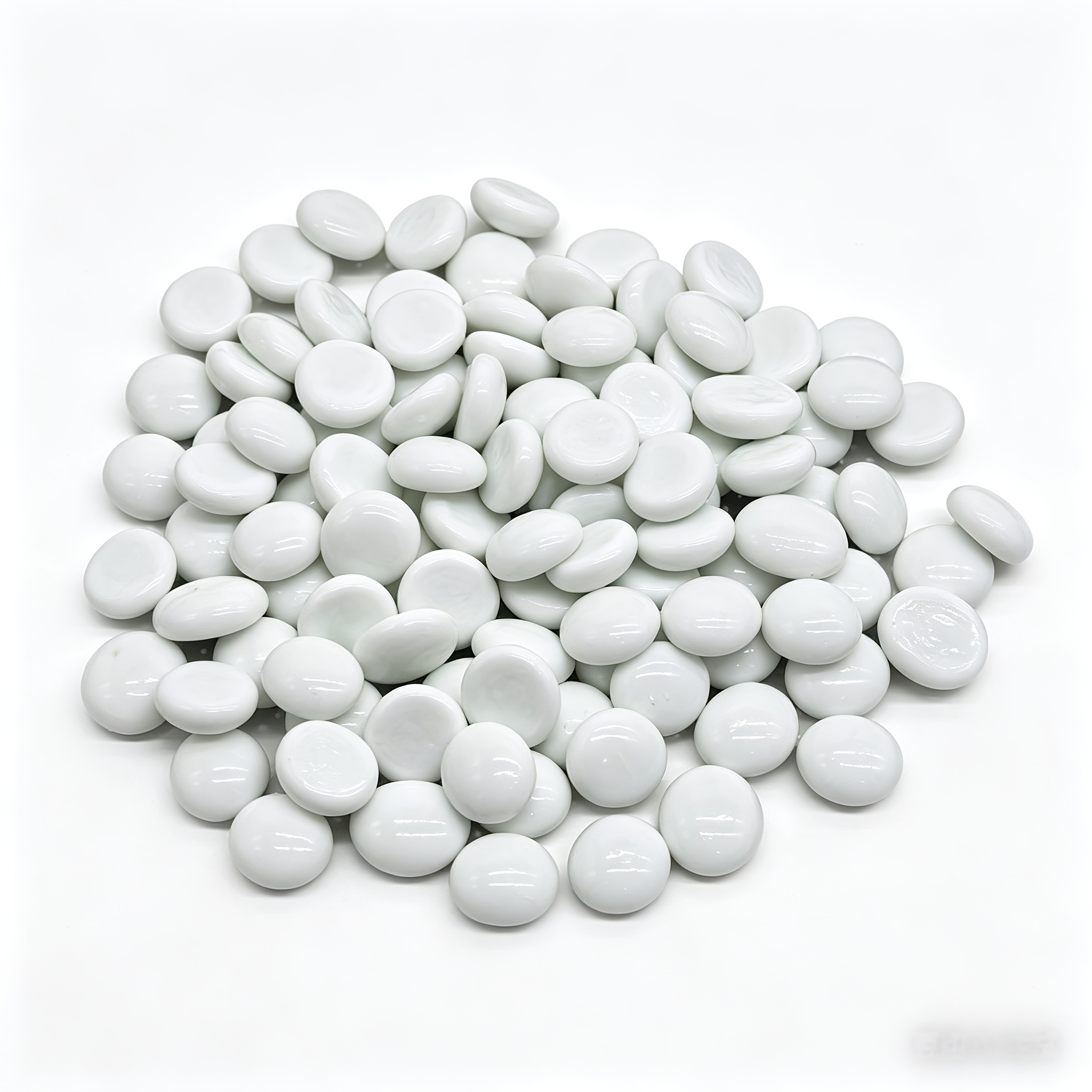 TEMU 50pcs/pack | Black And White Glass Ceramic Decorative Stones | Used For Daily Go Games | Fish Tank Landscaping | Flower Pot Decoration |