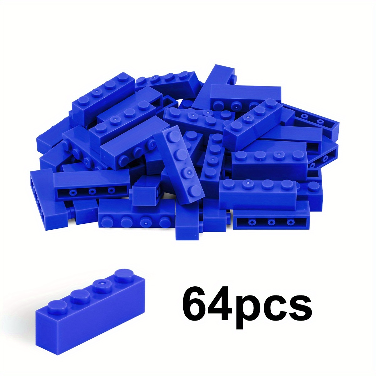 64pcs 1X4 High Bricks for Building Blocks Educational Toys for Kids