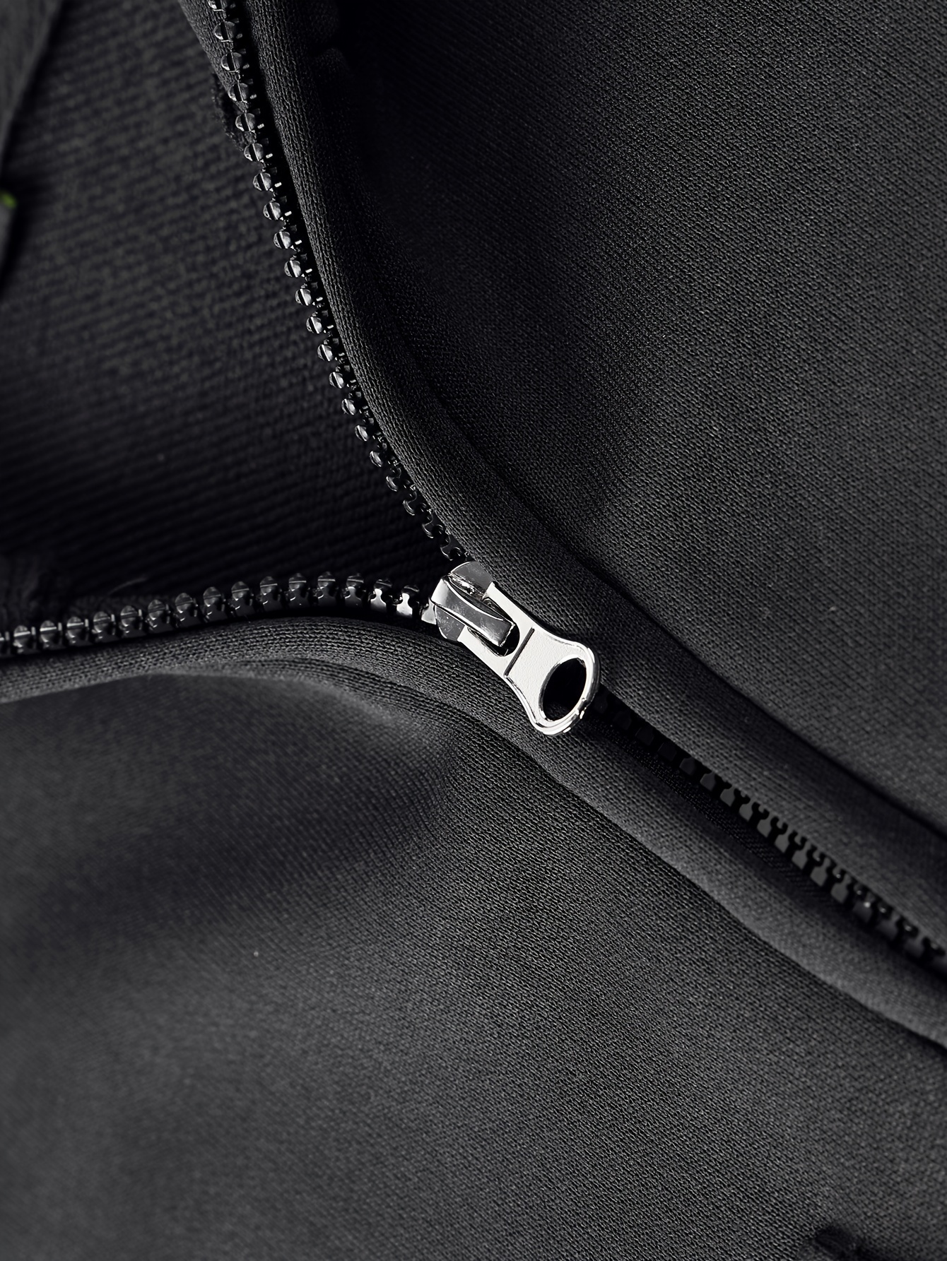 men's quarter zip hooded sweatshirt with front flap pocket design, men's stylish pullover tops for spring autumn black 3