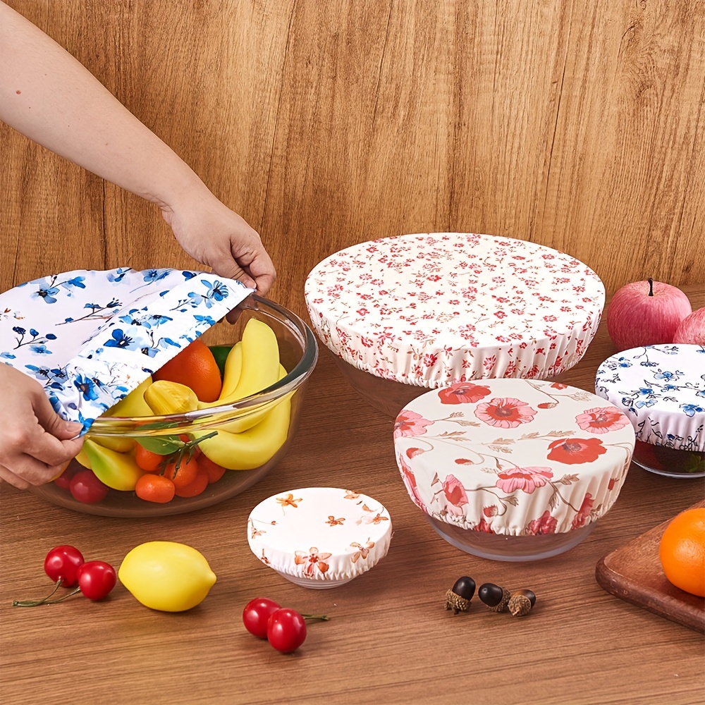 Salad Christmas Picnic Food Christmas Party Printed Bowl Covers