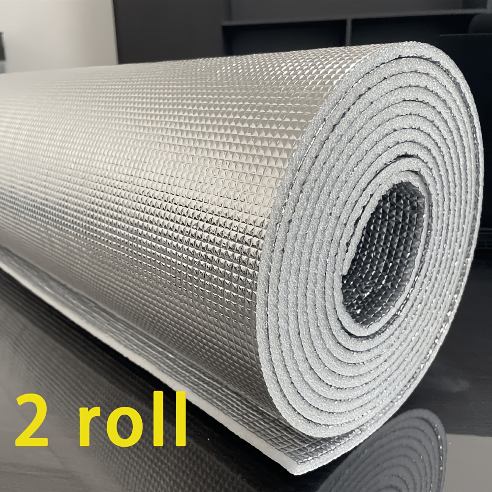 TEMU Non Adhesive Winter Cold And Warm Insulation Privacy Double-sided Aluminum Film (with Circular Tape) -3.5mm Thick Anti , Cut Into Sun Visors,