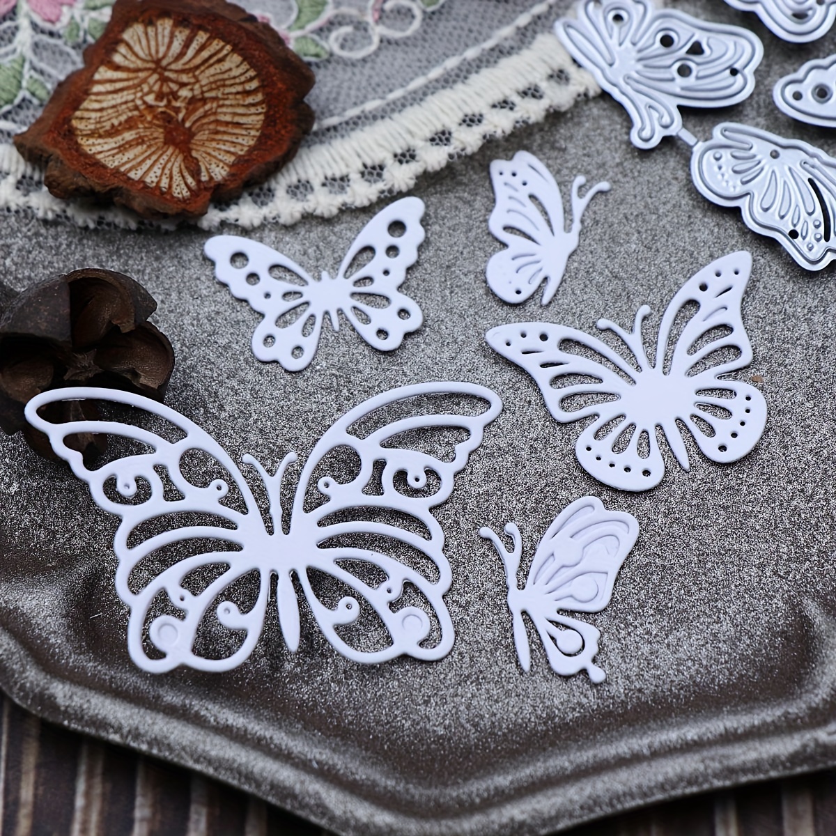 

design Dream" Butterfly Metal Cutting Die Set For Diy Scrapbooking, Card Making & Paper Crafts - High-quality Carbon Steel Stencil