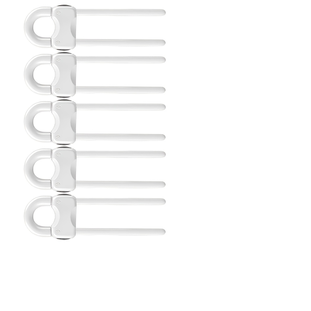 TEMU 5/12pcs Baby Cabinet Locks, No Adhesive No Drill Child Safety Locks For Cabinets With Knobs Or Handles, Adjustable U-shaped Child Proof Latches