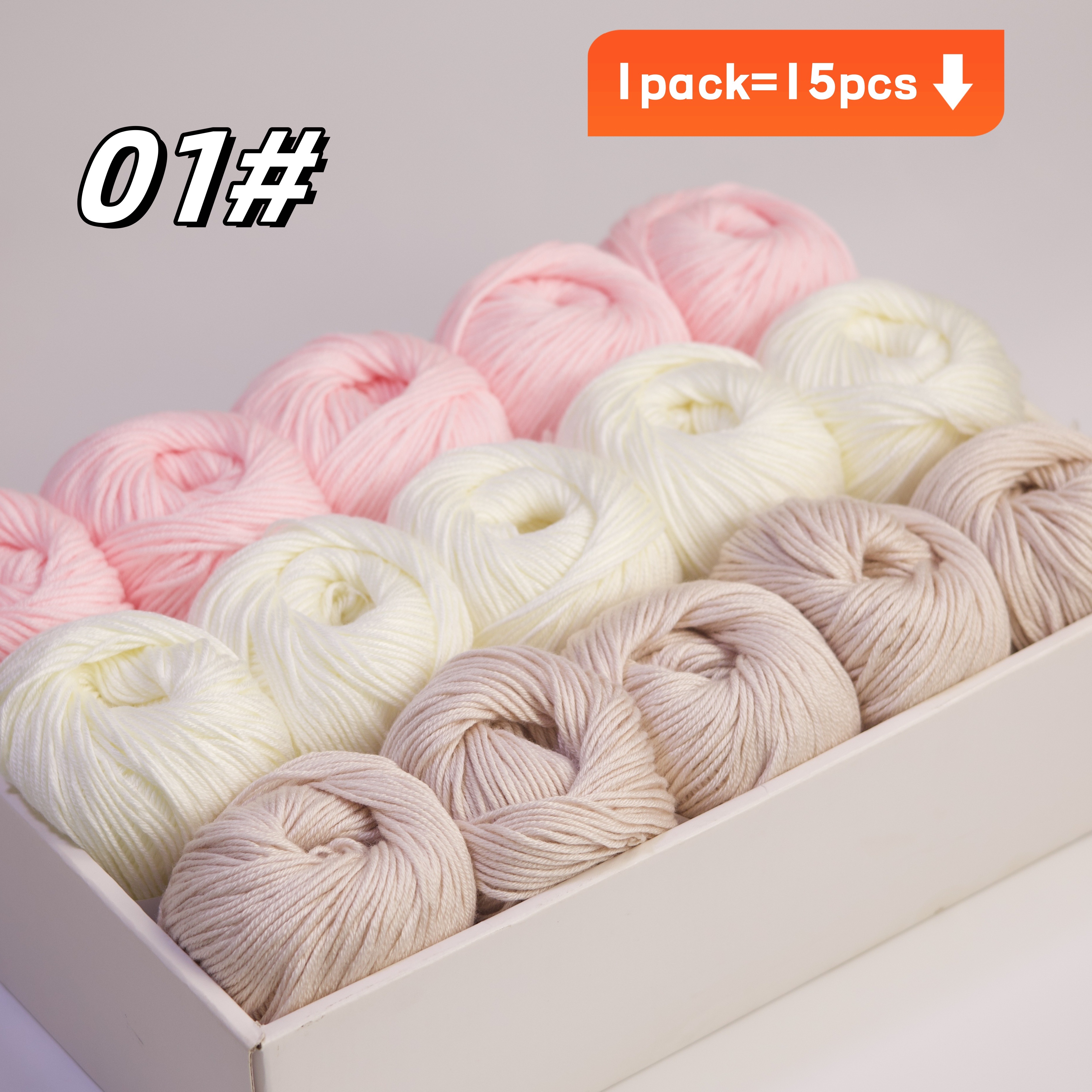 15pcs/750g Luxury Thread Set - 3- , Multicolor Hand Knitting Yarn, Suitable For Blankets, Scarves, Cardigans, Shawls And Crafts