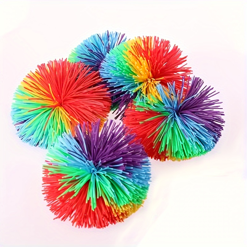 

1pc/3pcs/5pcs Colorful Sensory Toys: Rainbow Balls, Bouncy Ball, Halloween/thanksgiving Day/christmas Gift