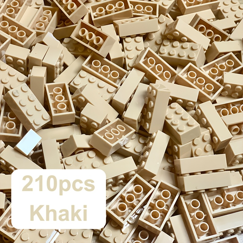 210pcs building bricks set 2x4 pin multi color plastic blocks creative small particle construction toys educational stem diy crafts with storage box   6 8 ideal for easter christmas halloween gifts