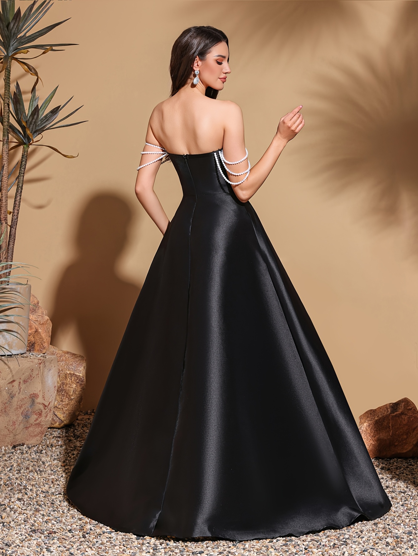 velvet pearl charm bolero wedding dress elegant chic evening