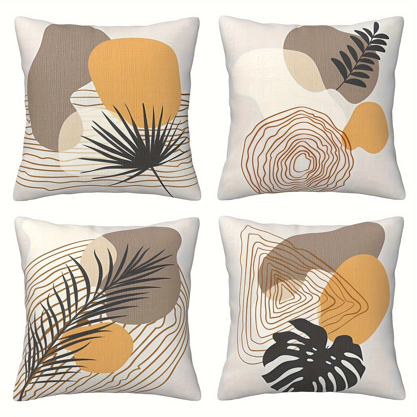 

4pcs Set - , For Sofa & Decor - Washable (inserts Not Included)