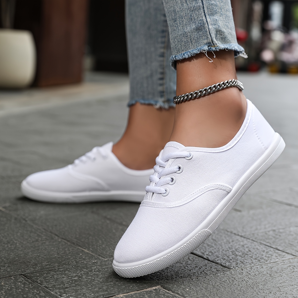 Image of Women's Casual Breathable Shoes - Lightweight Casual Shoes With A Round Toe Design, Comfortable Fabric Upper, In Multiple Colors, Suitable For . Casual With , Flexible And Comfortable, Women Shoes
