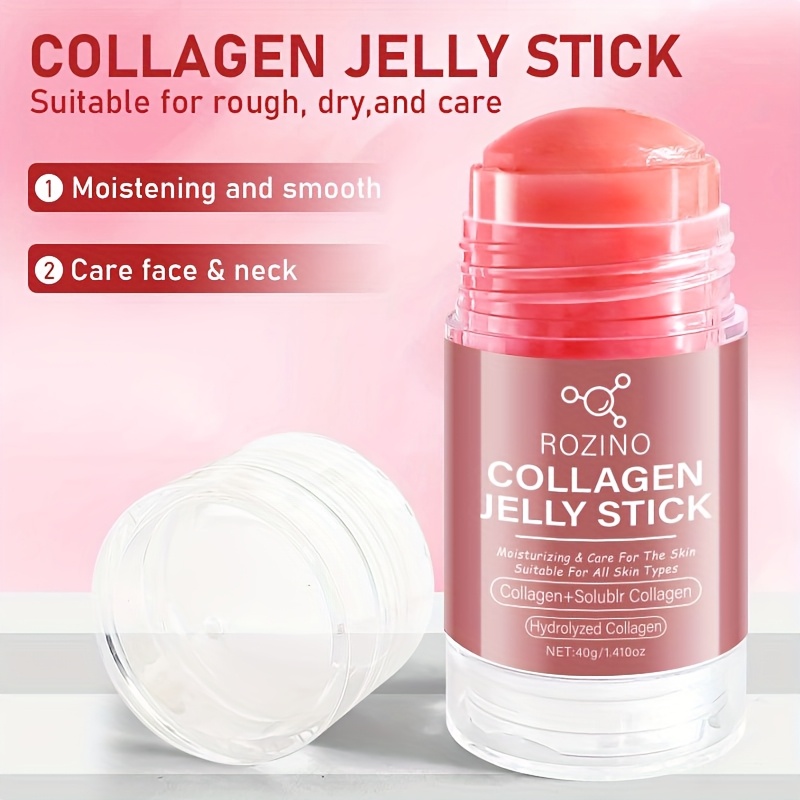 Instant Lifting And Firming, Collagen Facial And Neck Lifting Jelly Stick, Wrinkles Seem Diminished, Tightens The Skin, Lessens The Appearance of Aging Signs, The Look of Dark Circles, Bruises, Or Blemishes, Balances Skin Tone, Smooths The Skin