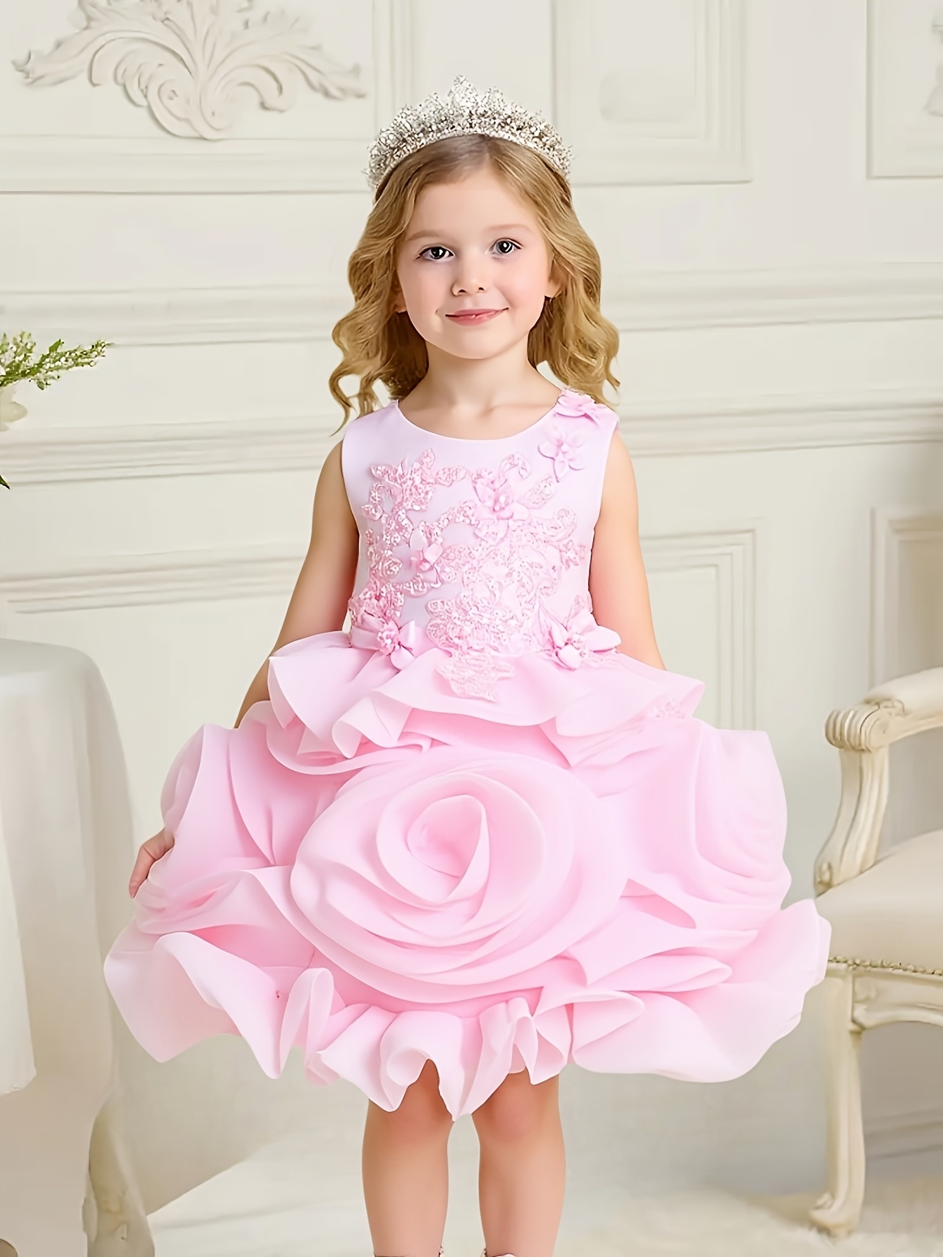 green emerald velvet dress Ivory Satin Shimmering Organza Flower Girl Dress Junior Formal Pageant Baptism Christening 4613T(4) Dusk / 6