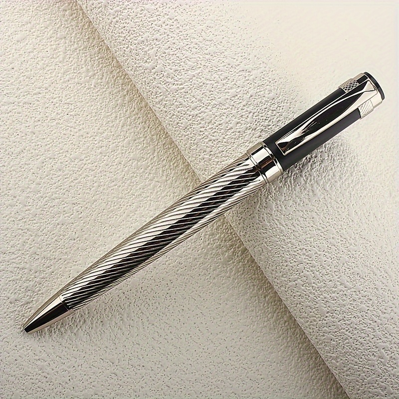 Image of Elegant Metal Ballpoint Pen With A Medium 1.0mm Black , Designed For Smooth Writing And Perfect For