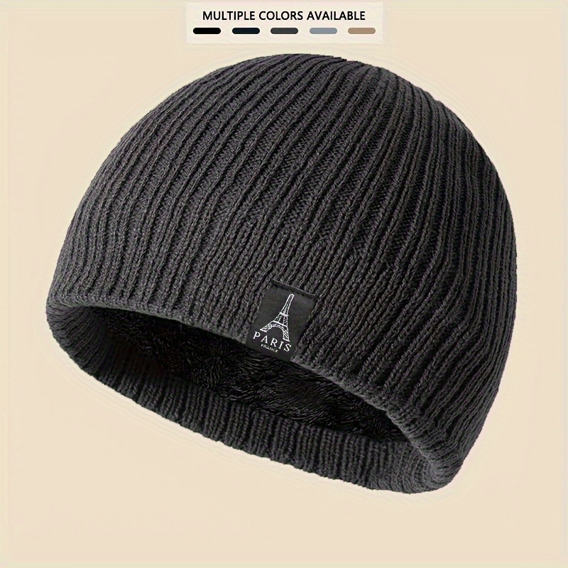 

[customer ] Fleece-lined Knit Beanie - Warm, Windproof & Stylish For Men And Women | Perfect Gift For Cold Weather