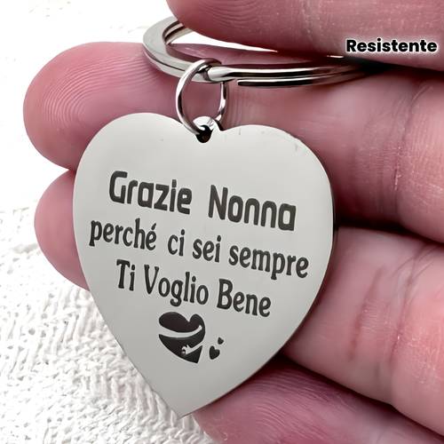 1 stainless steel keychain engraved with thank you grandma i love you here vintage style thanksgiving gift for grandma