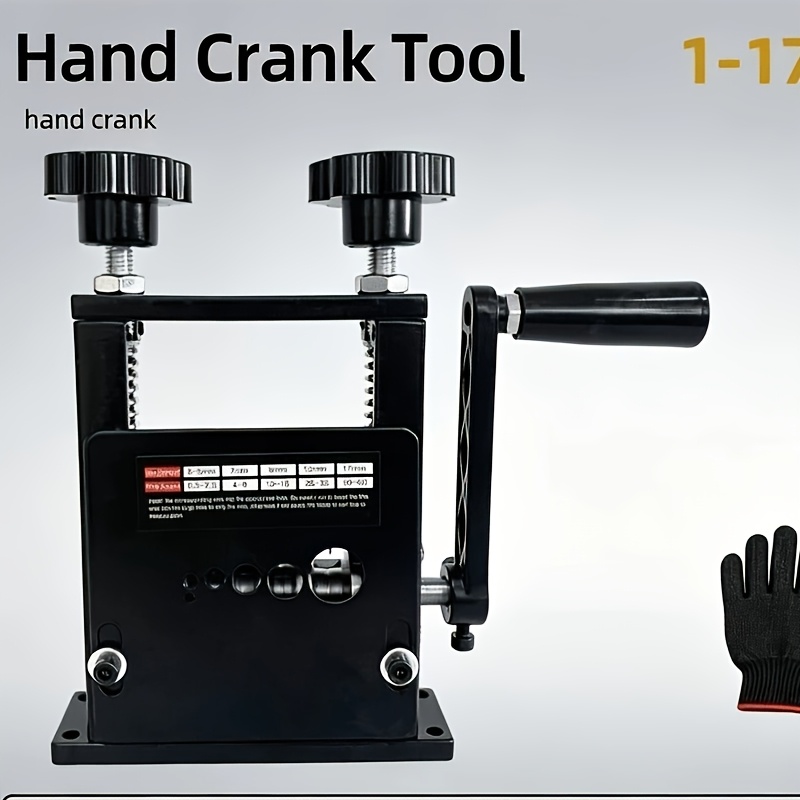 TEMU 1pc Portable Wire Stripping Machine, Dual-use Manual Drill Cable Stripper, 6 Size Channels, Quick Stripping Mechanism, For 3-17mm Copper Wire,