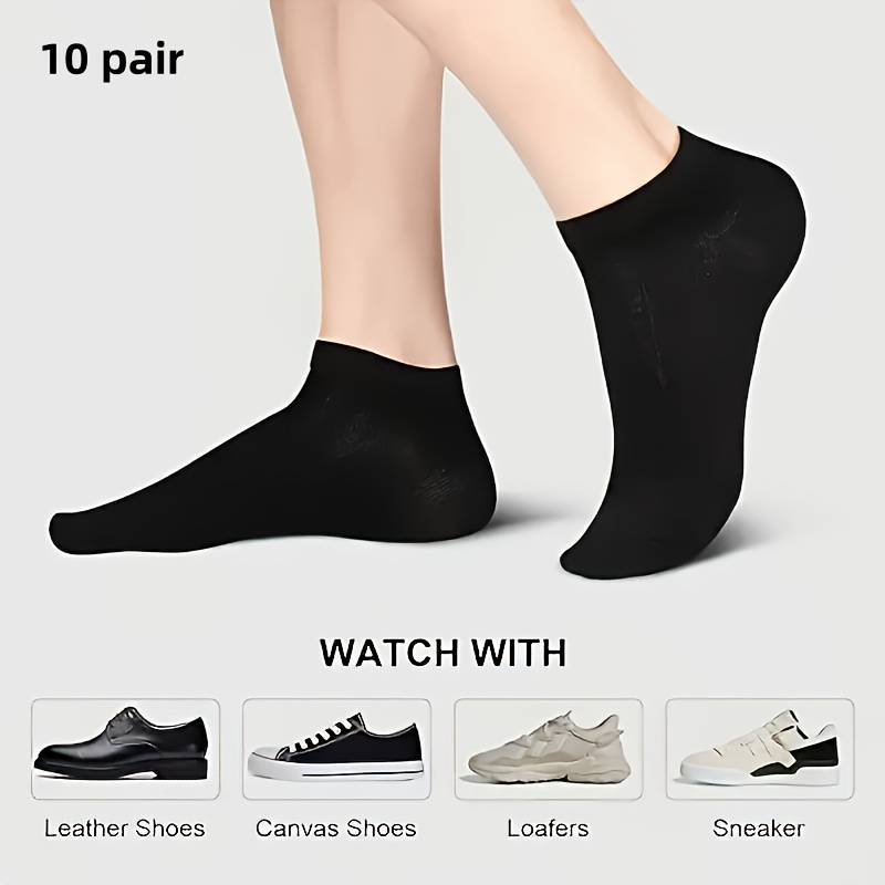E-shop 10 Paar Herren Laufsocken mit Polsterung - Atmungsaktive, feuchtigkeitstransportierende Sportsocken, Cross-Border Plus Size 9-11, 43-46, mit