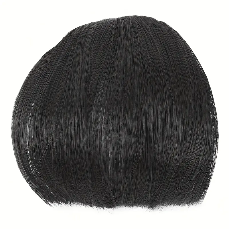 chic clip in bangs for women straight natural look with temples versatile hairpiece for all hair types details 5