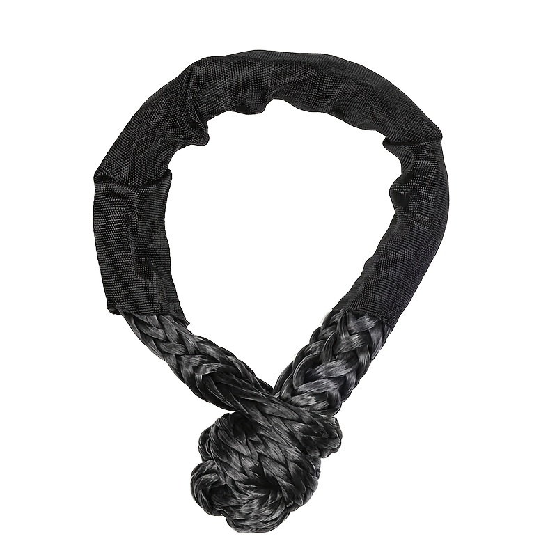TEMU 12toff-road Vehicle Desert Rescue Cart Rope Cart Soft Shackle Rope Elastic Trailer Rope Soft