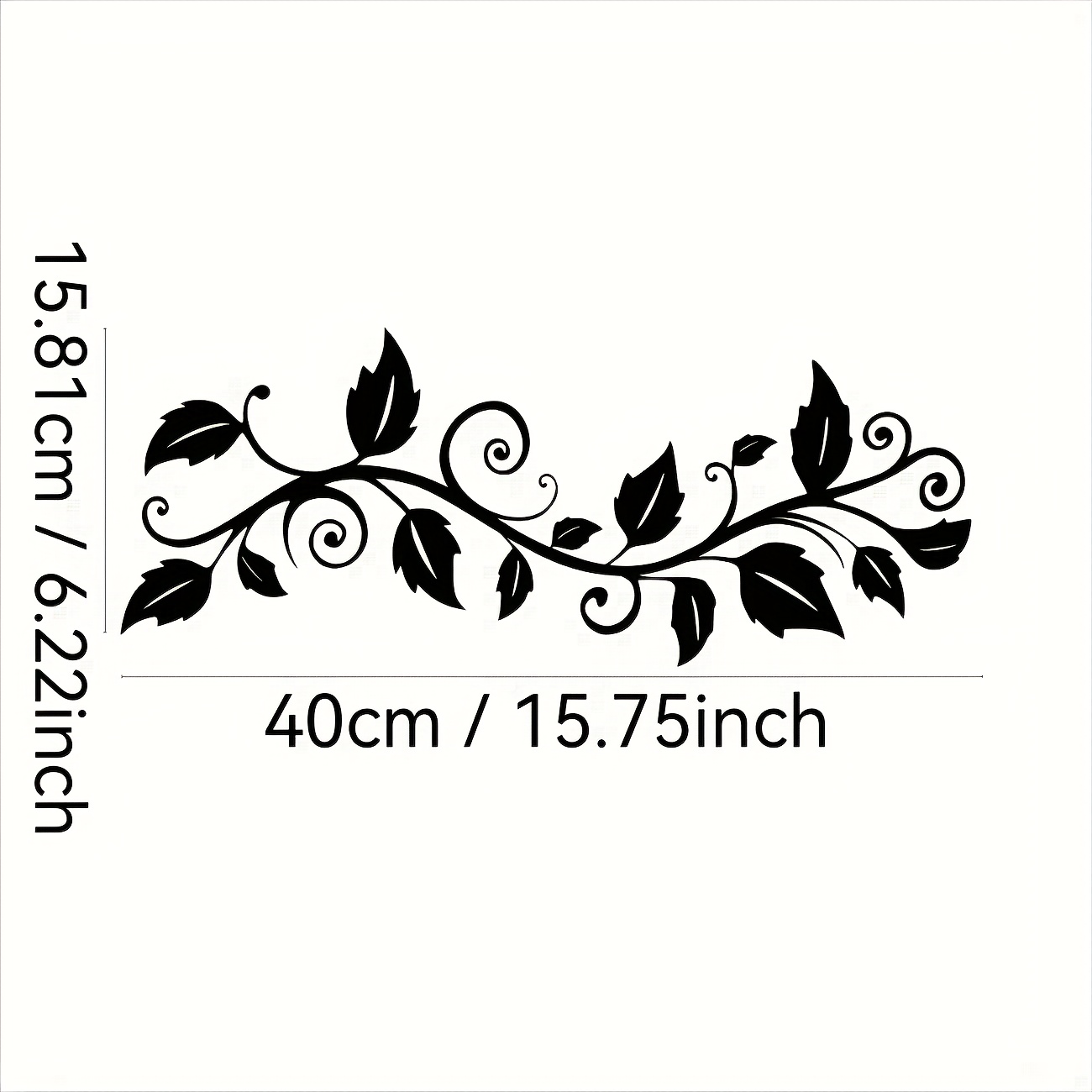 TEMU Large Metal Wall Art, 15.8cm X 40cm - Elegant Laser-cut Decoration, Perfect For Bedrooms And Living Rooms, Easy To Hang, Ideal Gift For Plant