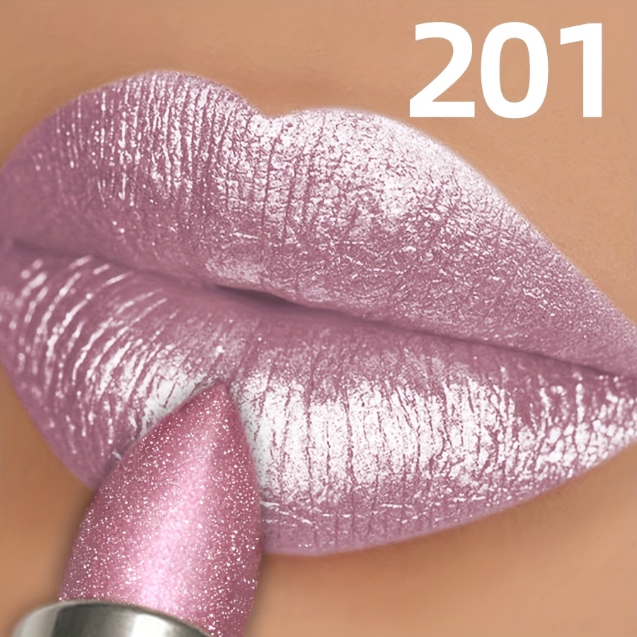 Pearlescent, Sparkle, Women's Lipstick, Waterproof Long-lasting Lipstick, 24-hour Wear, , Portable Travel Makeup, Spring And Summer Elegant