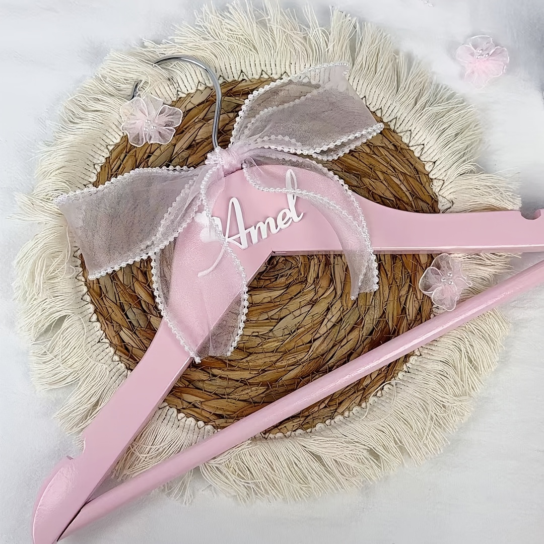 TEMU Personalized Custom Acrylic Name Pearl Bow Crown Birthday Gift