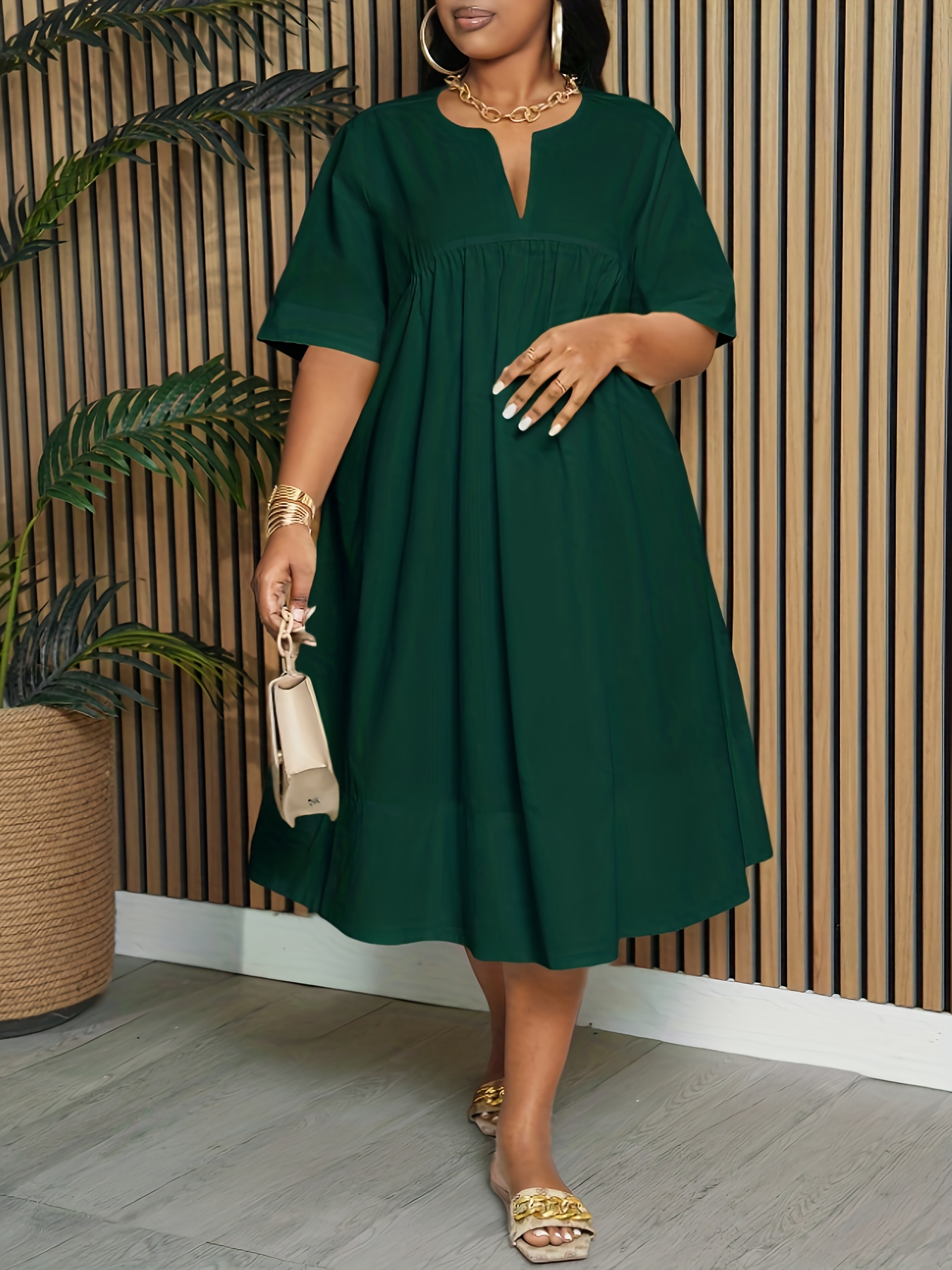 fitted lace wedding dress Velvet Long Sleeve Corset Mini Dress in Emerald  Green - 4