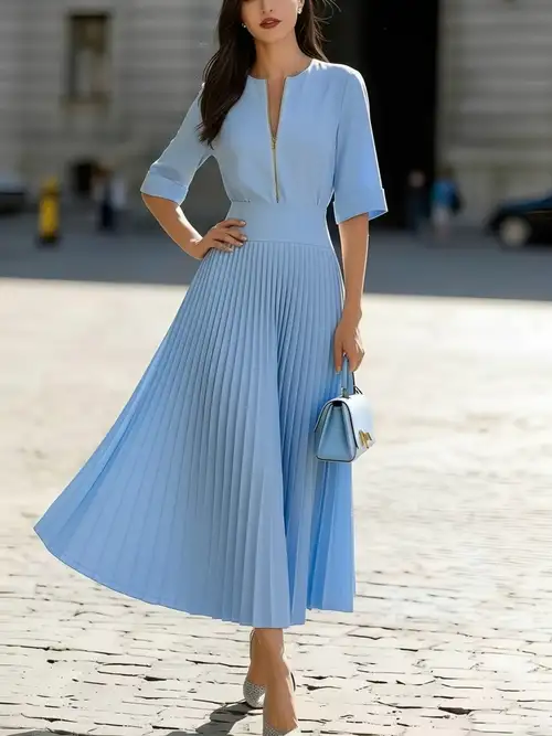 powder blue dresses for women Romantically Speaking Cowl Lace-Up Maxi Dress Dreamers & Lovers Off-Shoulder Maxi
