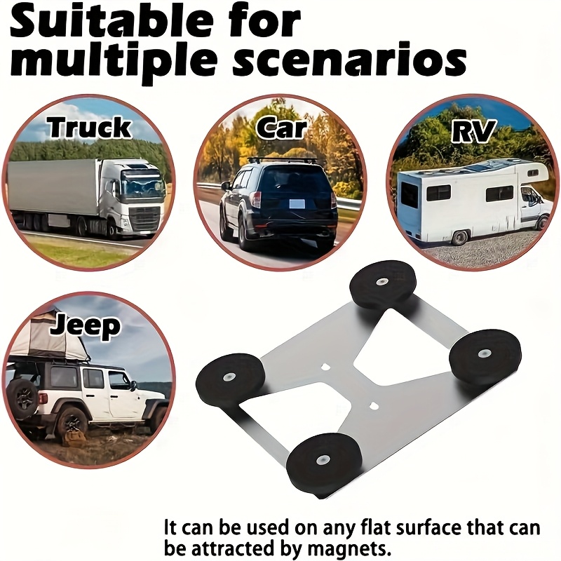 Support de signal mobile portable en acier inoxydable magnétique, version 4, conçu pour les toits Starlink Mini