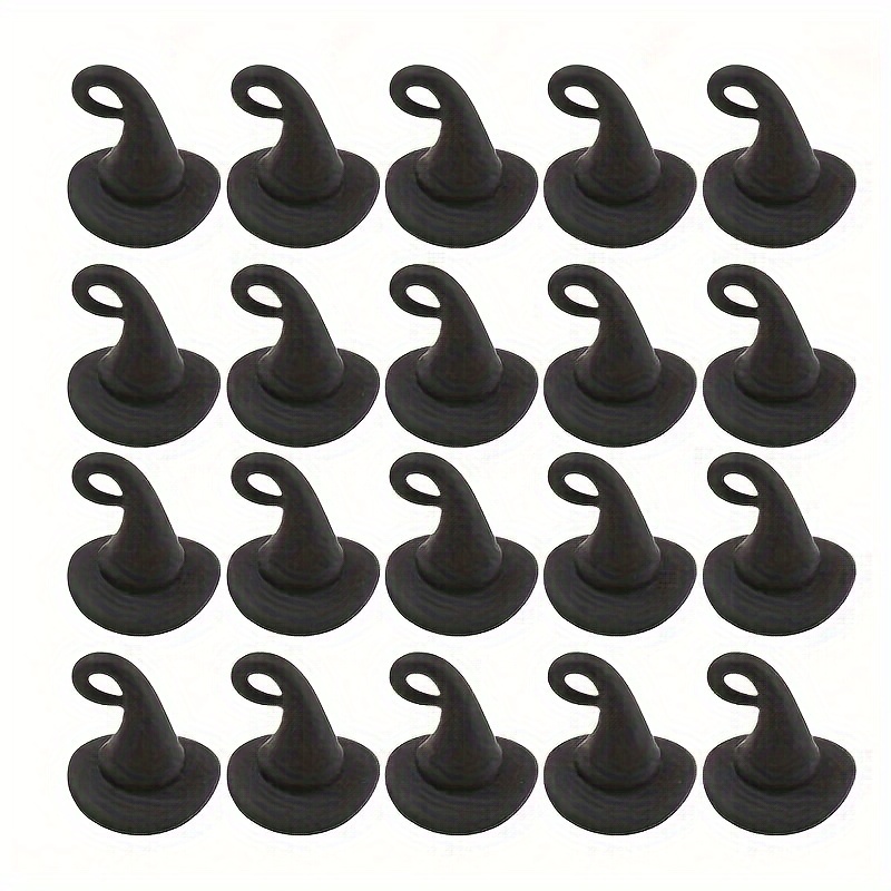 

Halloween Hat Pendants - 12pcs Alloy For Making And Crafts, Hat