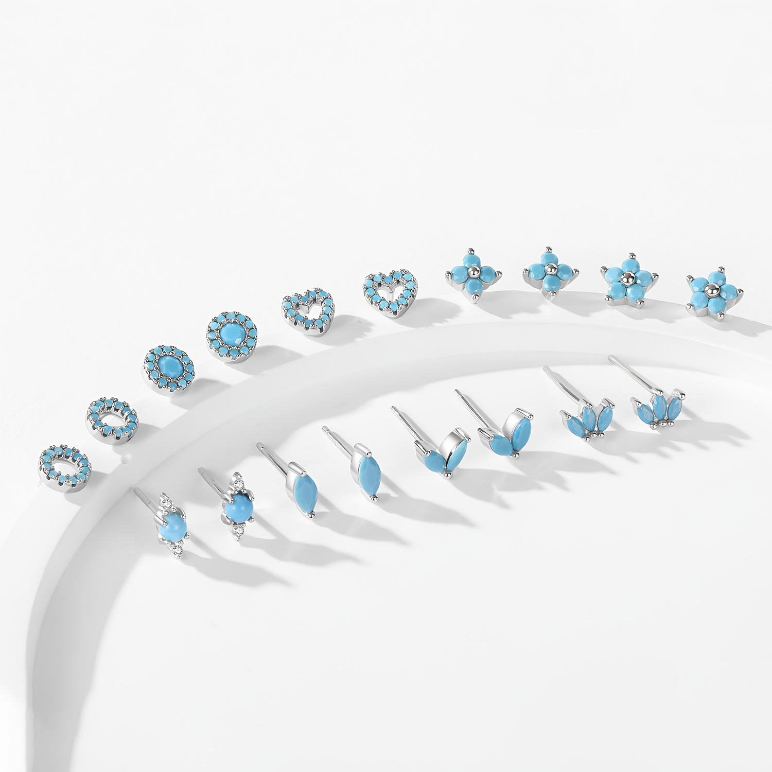 Women's 925 Sterling Silver Elegant Turquoise Earrings