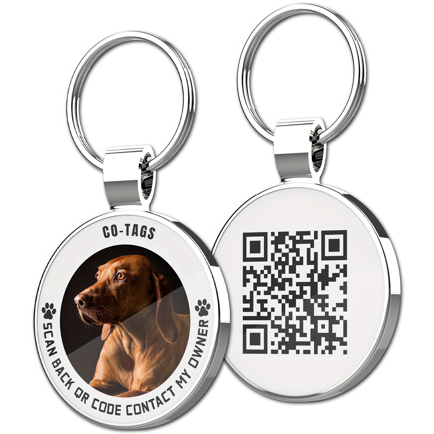 

Custom Dog Tag With Photo, Personalized Photo Dog Tags And Cat Tags