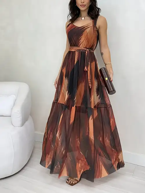 flowy rust dress sold on Temu Mexico flowy rust dress sold on Temu Mexico