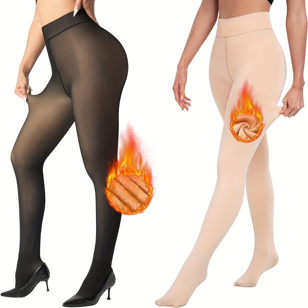 

Of 200g Fleece-lined Leggings, Ideal For Women Winter. Soft And Stretchy Pantyhose Offer And Style With A High-waisted Design, With Short Skirts, Boots, And More. An Gift For The !