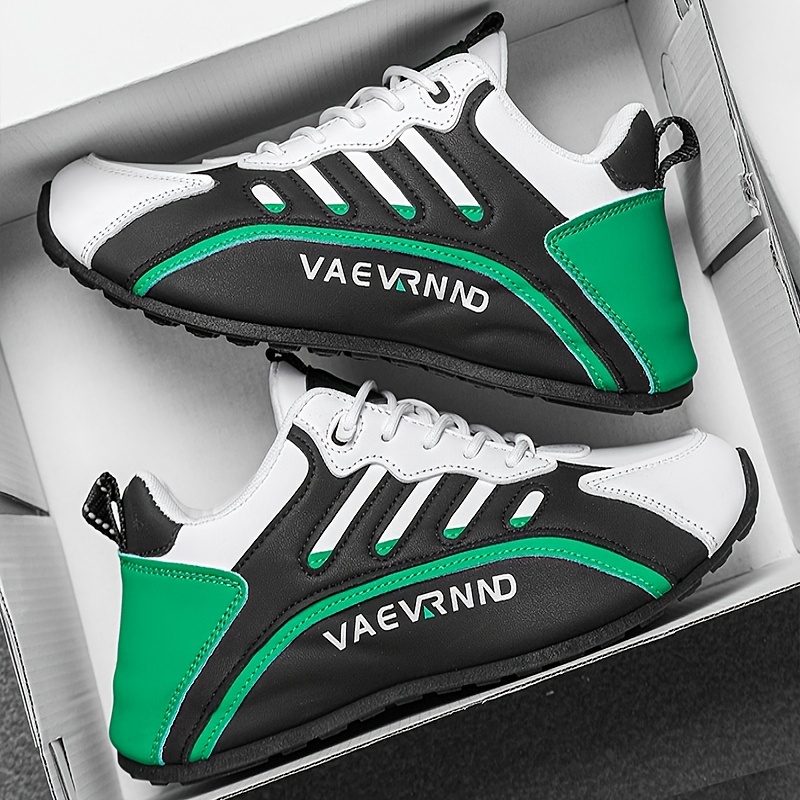 Men's Wide Size Low-Top Lace-Up Casual Sneakers