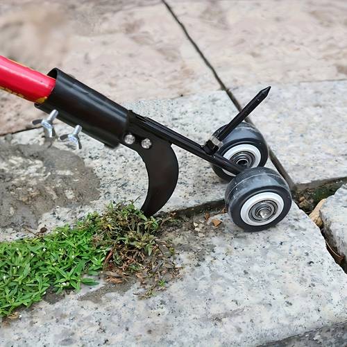 1pc Heavy-Duty Metal Garden Weeding Roller Multi-Functional Tool, Rotating Wheel Without Adjustment Lever Remove from Lawn And Stair to Parent Gift to Friend, Family, Birthday Gifts, Holiday Gifts