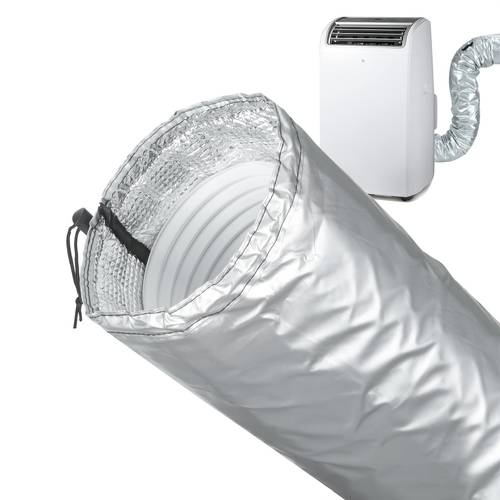 portable air conditioner hose insulation cover air conditioner hose sleeve for 5 inch and 5 9 inch diameter exhaust hoses air conditioner vent duct cover with insulation material installation