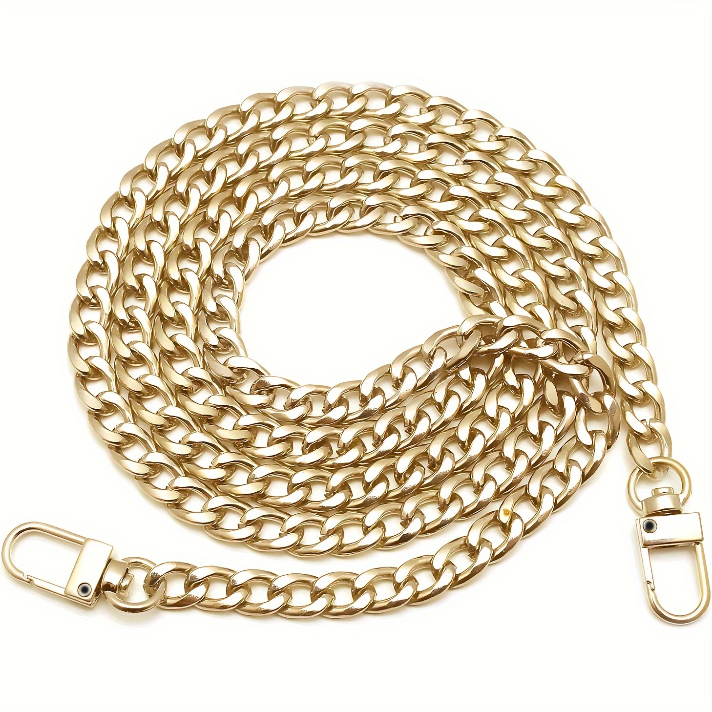 

A Versatile Iron Chain Belt Measuring 15.7-47.2 Inches, Suitable For Diy Projects Such As Handbag Straps, Shoulder Straps, Wallet Chains, Featuring A Metal Buckle.