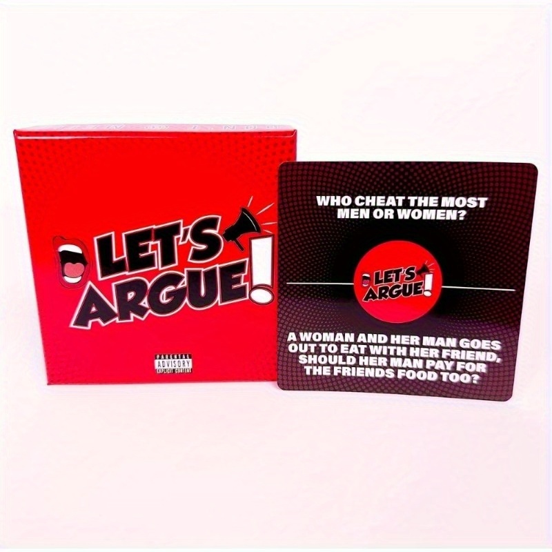 Debate Card Game - Fun Discussion Party Game with Bold Controversial Prompts, Suitable for Adults and Family Competitive Board Game, Exquisite Packaging Design