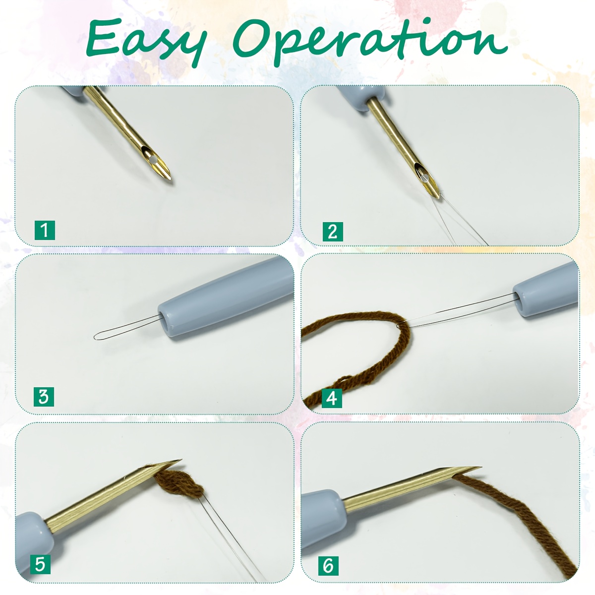 Complete Punch Needle Embroidery Starter Kit for Adults & Beginners