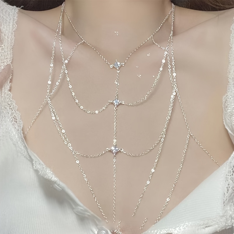 Sparkling Body Chain Necklace for Women