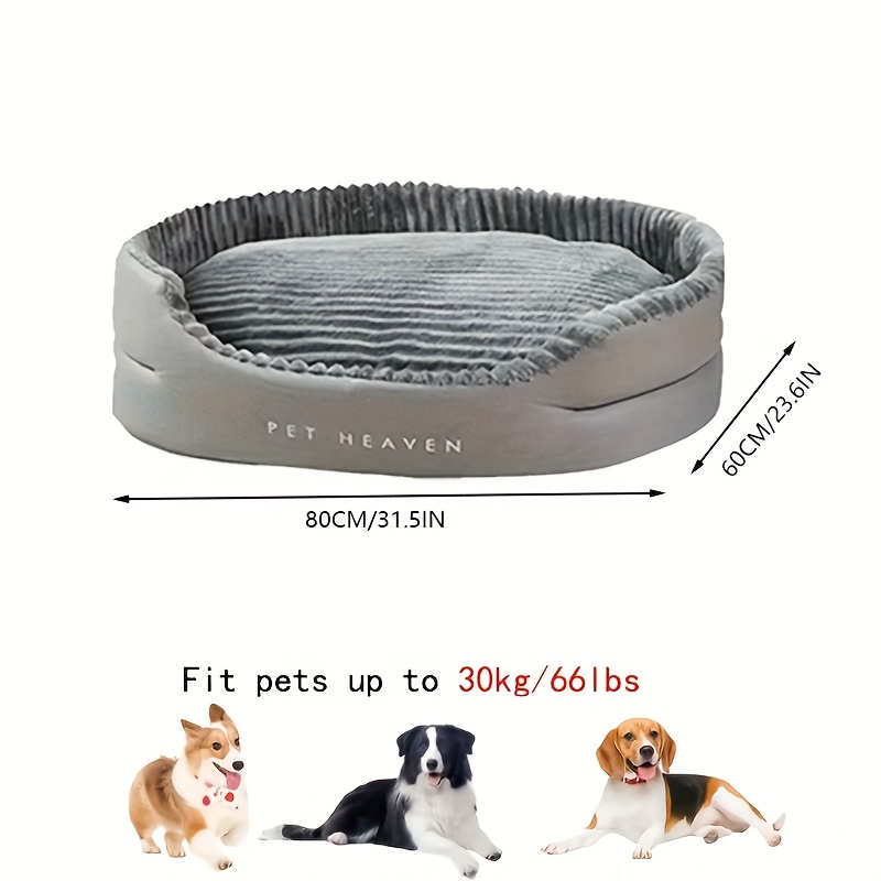 Winter Comfortable And Warm Dog Mattress, Super Dog Bed, Kennel - Pet Bed - Plush, Anti-bite, Dirt-proof, , Suitable For , Perfect Living Room And -a Brush Is As A Gift