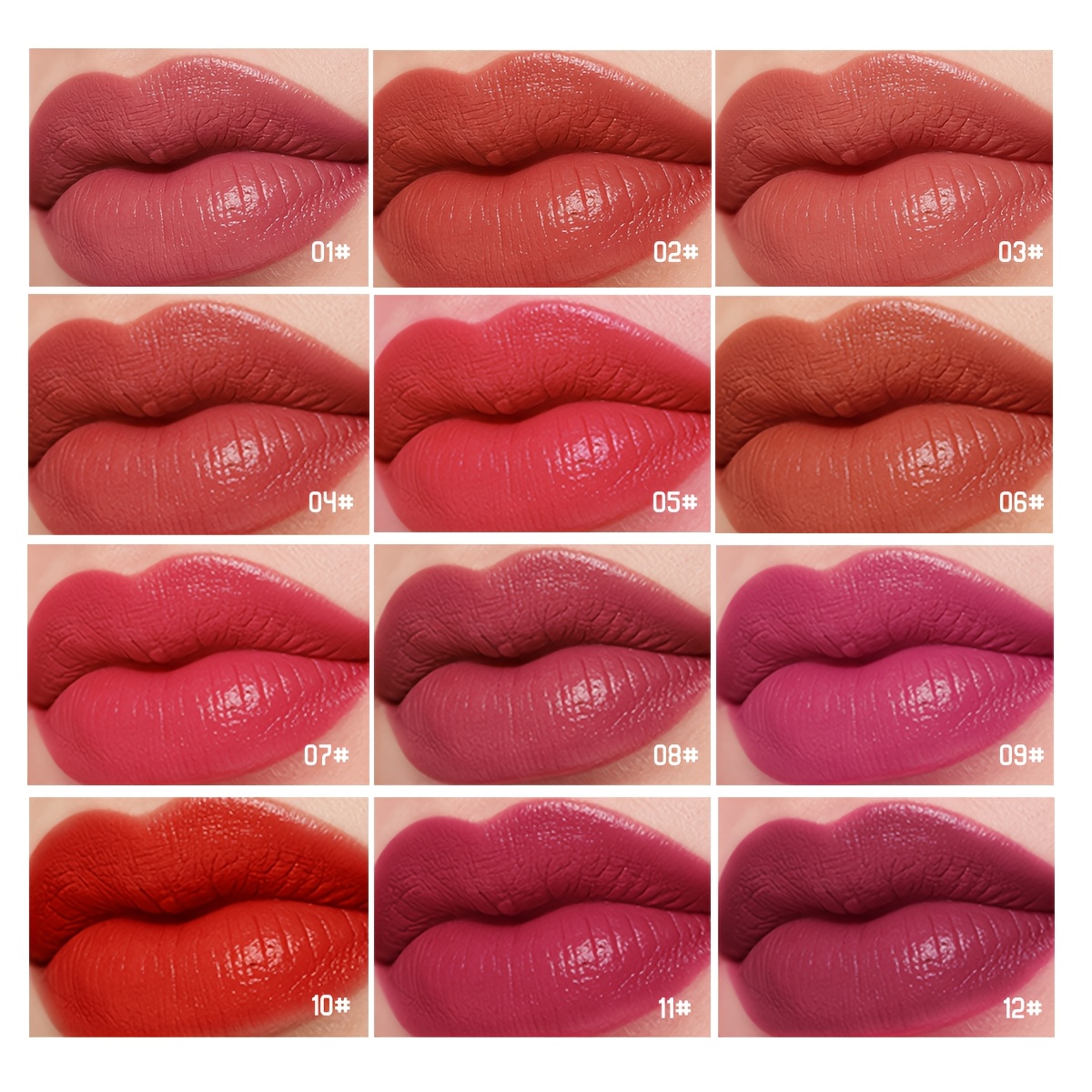 12pcs lipstick set   gourd matte shimmer capsule lipstick long lasting waterproof velvet matte lipstick easy to apply carry Product details 4