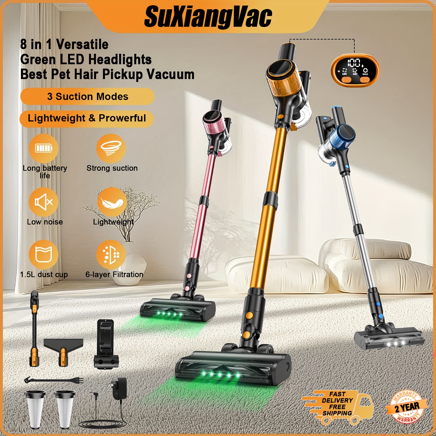 cordless vacuum sold on Temu New Zealand