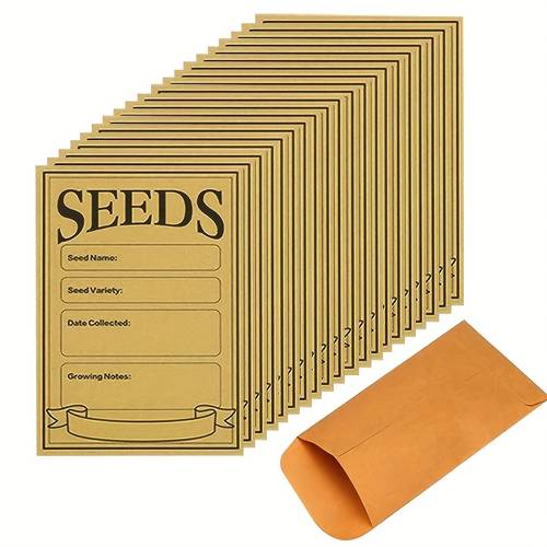 12 20 100pcs cow paper seed envelopes saliva sealable resealable packaging envelopes saliva envelopes for garden mini envelopes seed storage card storage