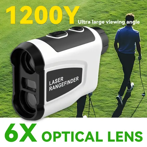 1200yard 6x magnification rangefinder for golf for hunting accurate slope switch vibration trajectory lithium battery type c rechargeable