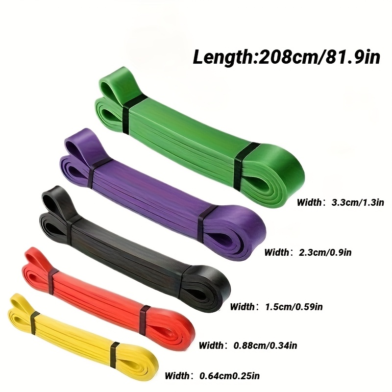 1 5pcs tpe elastic fascia   training exercise fitness latex stretch fascia thick loop yoga multi functional hip