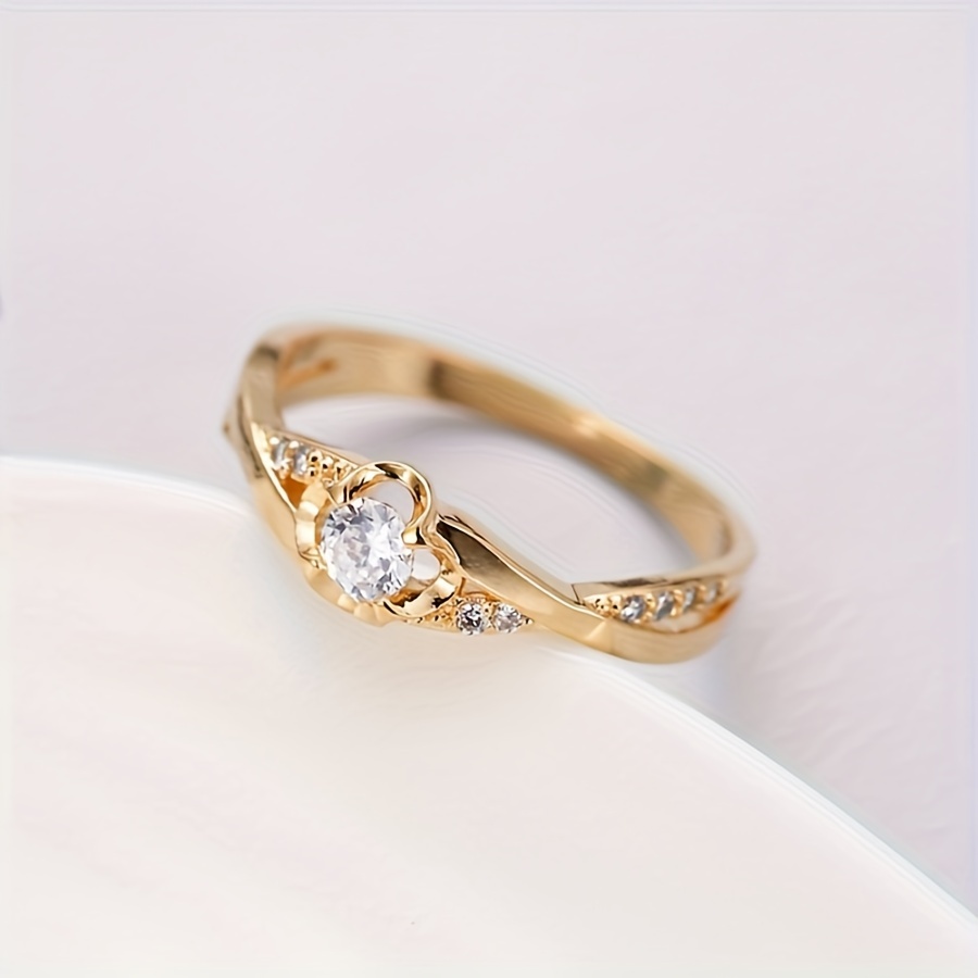 1pc Ring Korean Aesthetic Elegant Women's All-match Ring