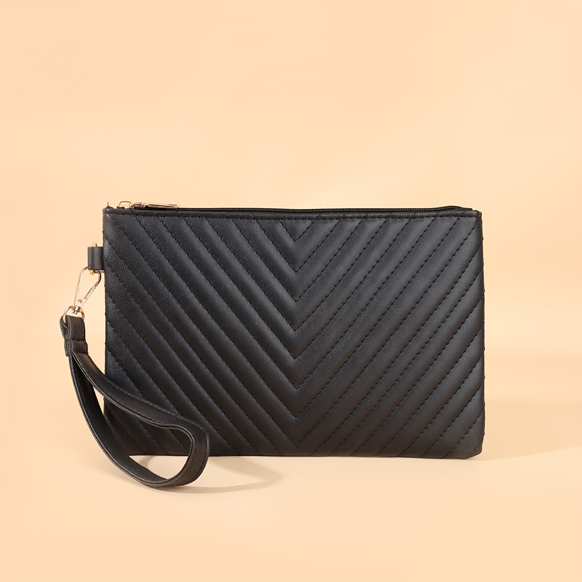 Fashionable Women's Pu Phone Bag Quilted Easy Handheld Bag